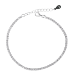 Lắc tay Bạc KFJ dây full đá nhỏ 2,5mm – 1411