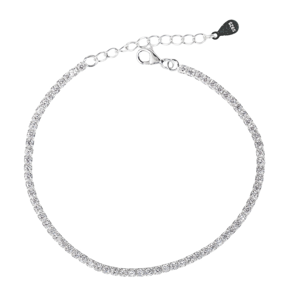 Lắc tay Bạc KFJ dây full đá nhỏ 2,5mm - 1411