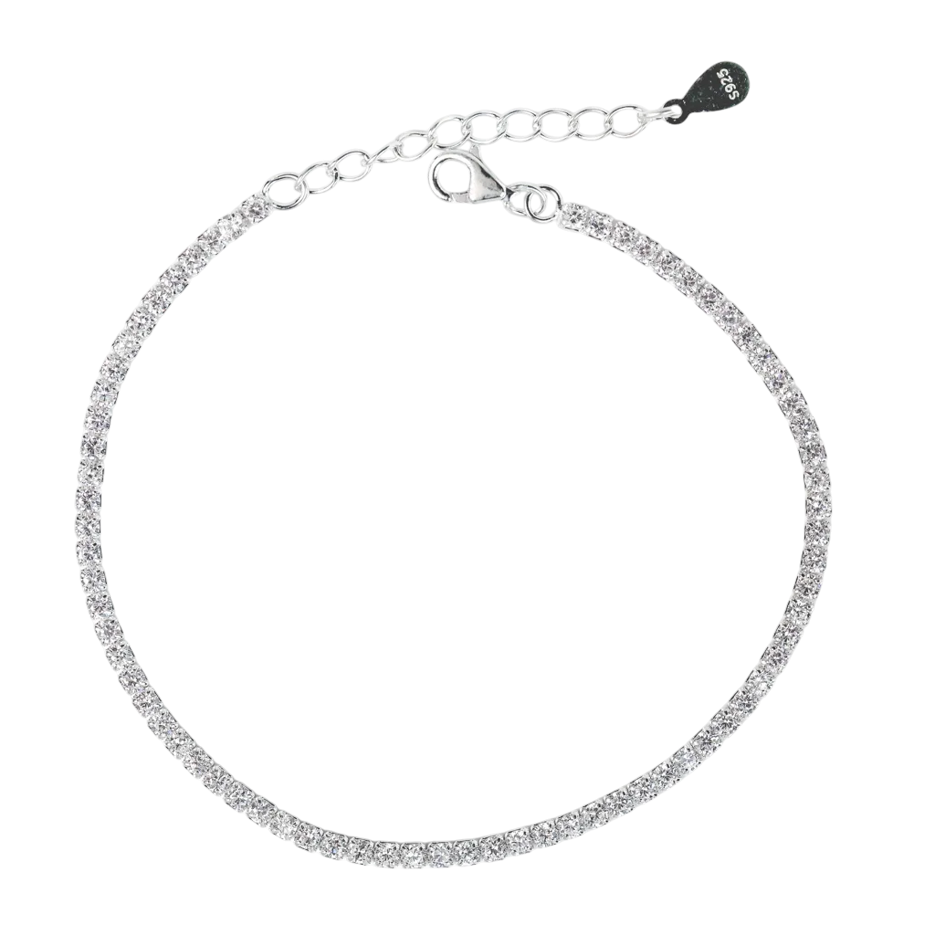 Lắc tay Bạc KFJ dây full đá nhỏ 2,5mm - 1411