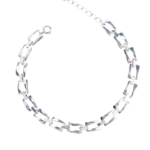 Lắc tay bạc S925 dây xích chữ nhật nối dài – 237 Lắc tay bạc S925 dây xích chữ nhật nối dài – 237