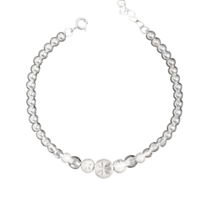 Lắc tay bạc S925 vòng bi hoa phay  - 3745